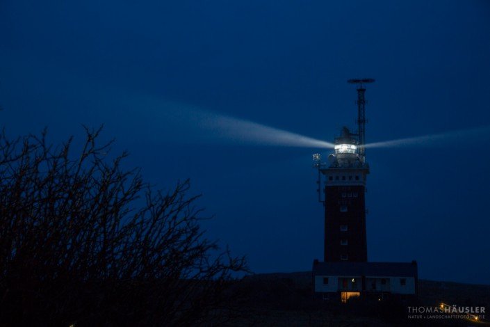 deutschland - Leuchtturm auf Helgoland in Betrieb