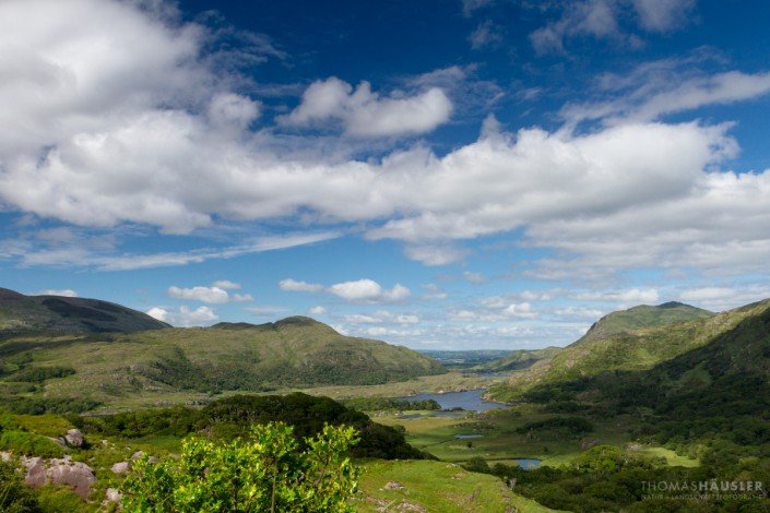 Irland - Ladies View ist ein Aussichtspunkt entlang der N71 Teil des Ring of Kerry, in Killarney National Park